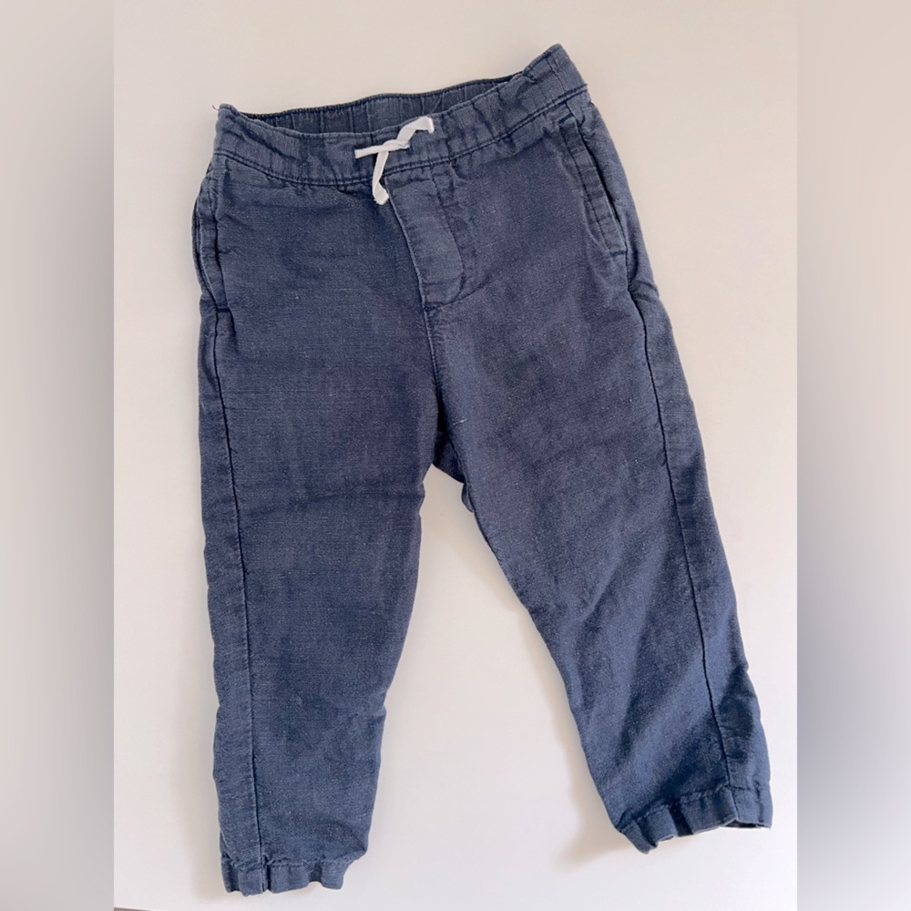 Janie and Jack Linen Blend Baby Pants